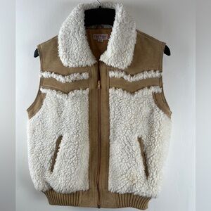 Vintage Leather Tan Vest